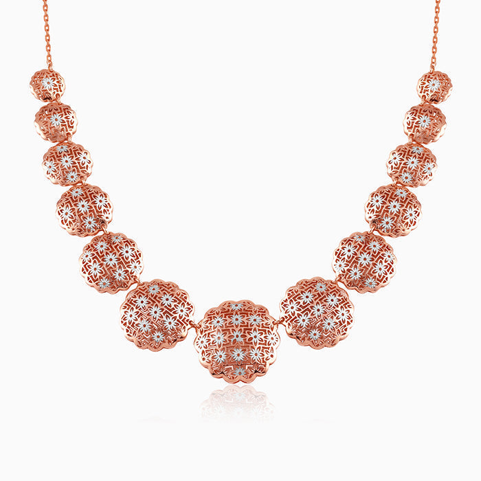 Dual Tone Evelia Silver Necklace