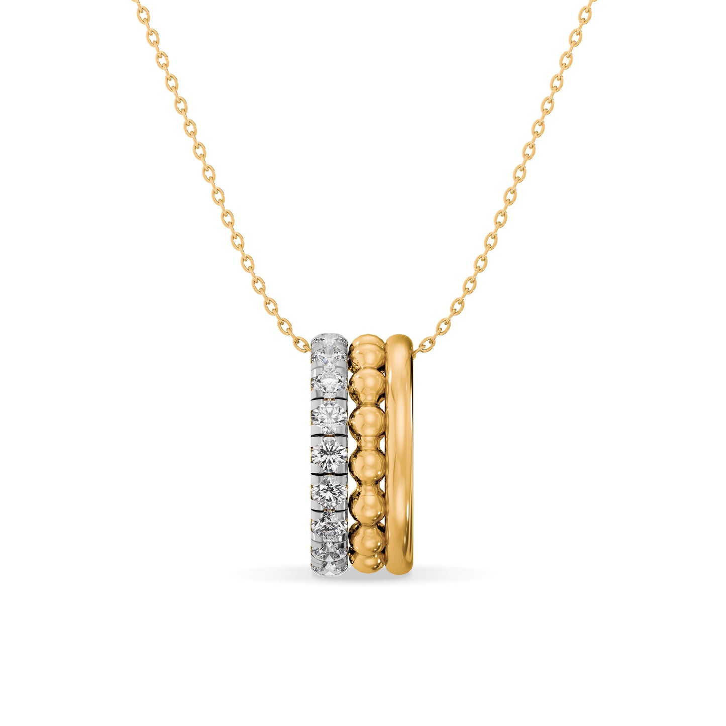 Nova Orbit 9KT Gold Laboratory Grown Diamond Pendant