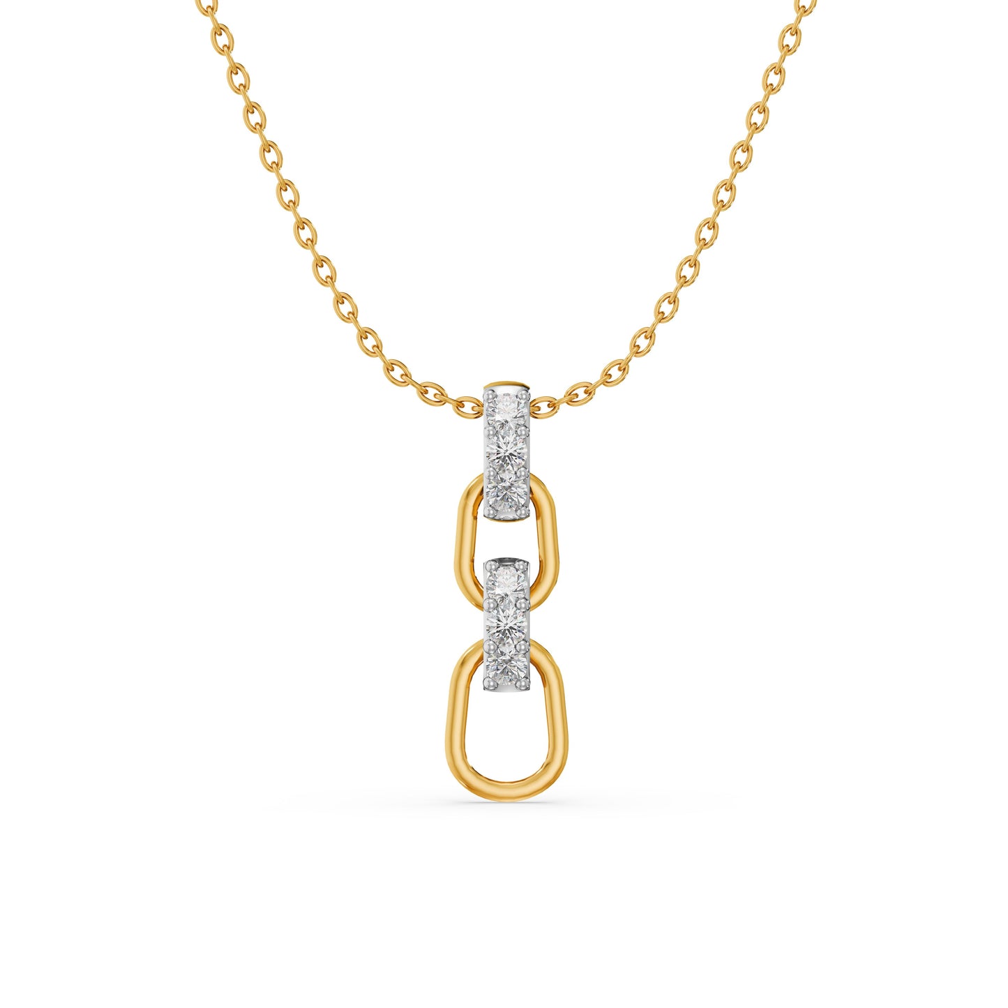 Azure Link 9KT Gold Laboratory Grown Diamond Pendant