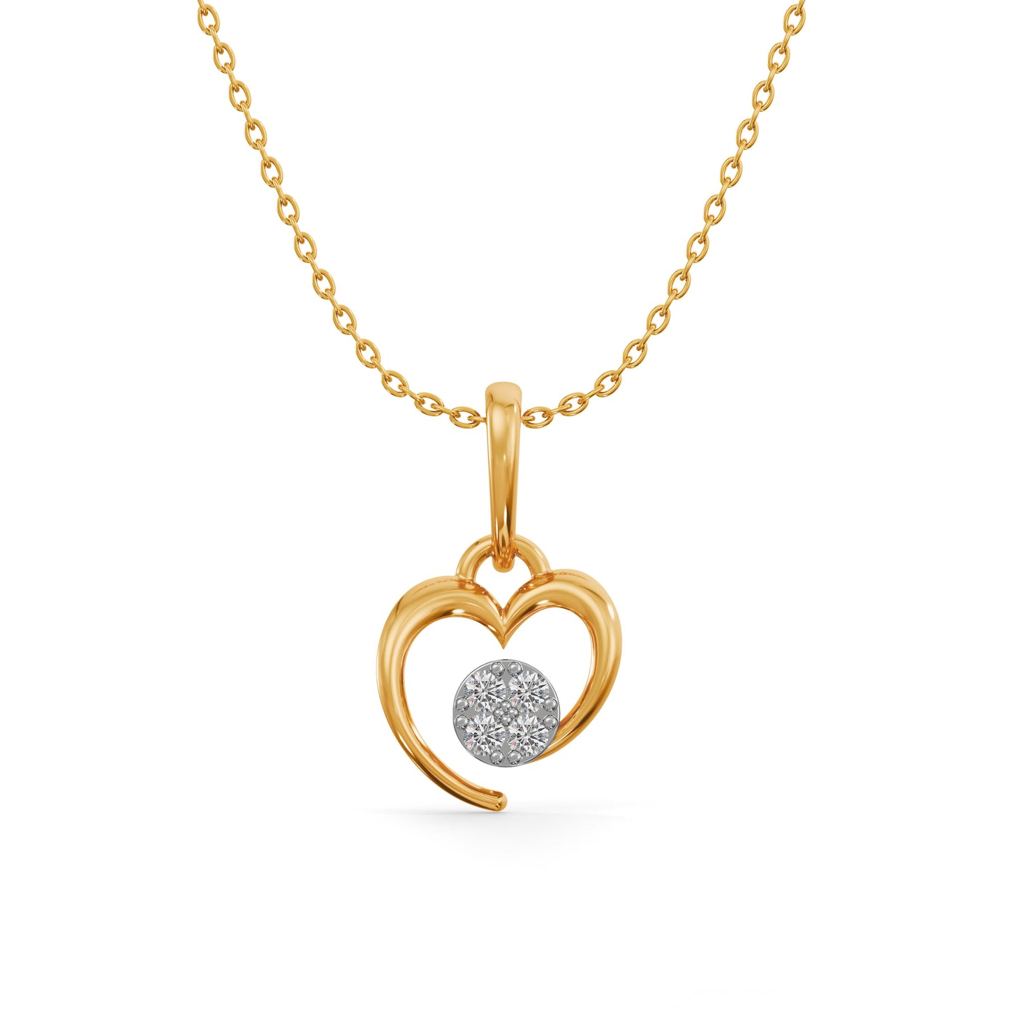 Innocent Heart 9KT Gold Laboratory Grown Diamond Pendant