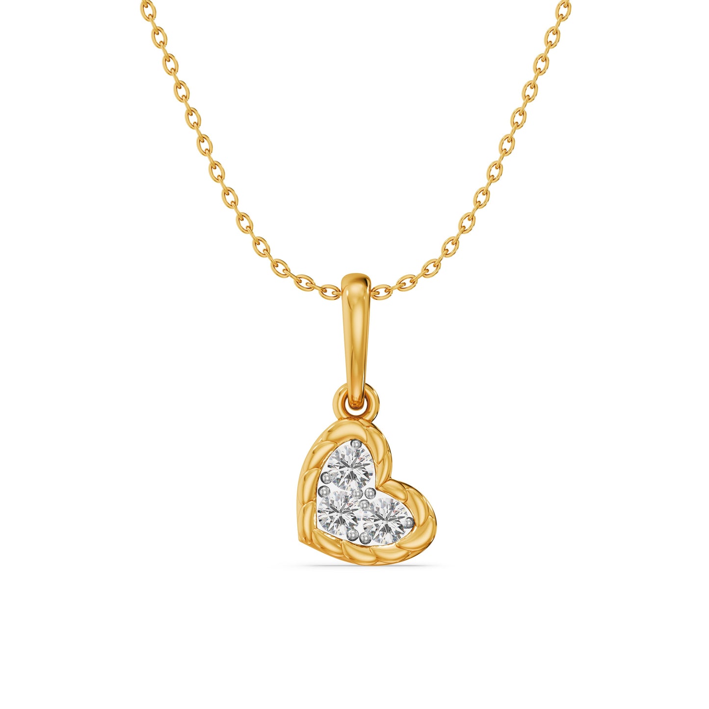 Fierce Heart 9KT Gold Laboratory Grown Diamond Pendant