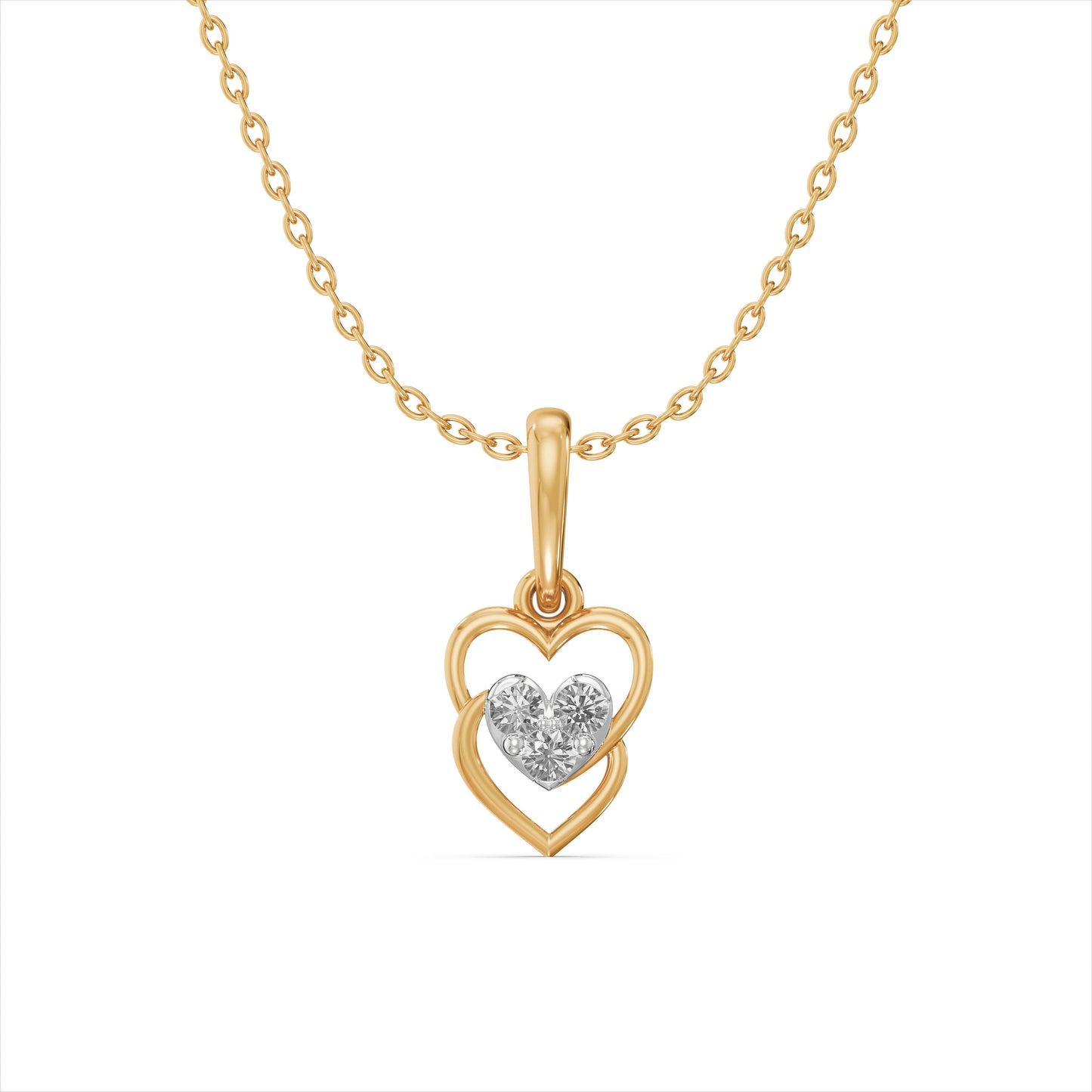 Urban Romance 9KT Gold Laboratory Grown Diamond Pendant