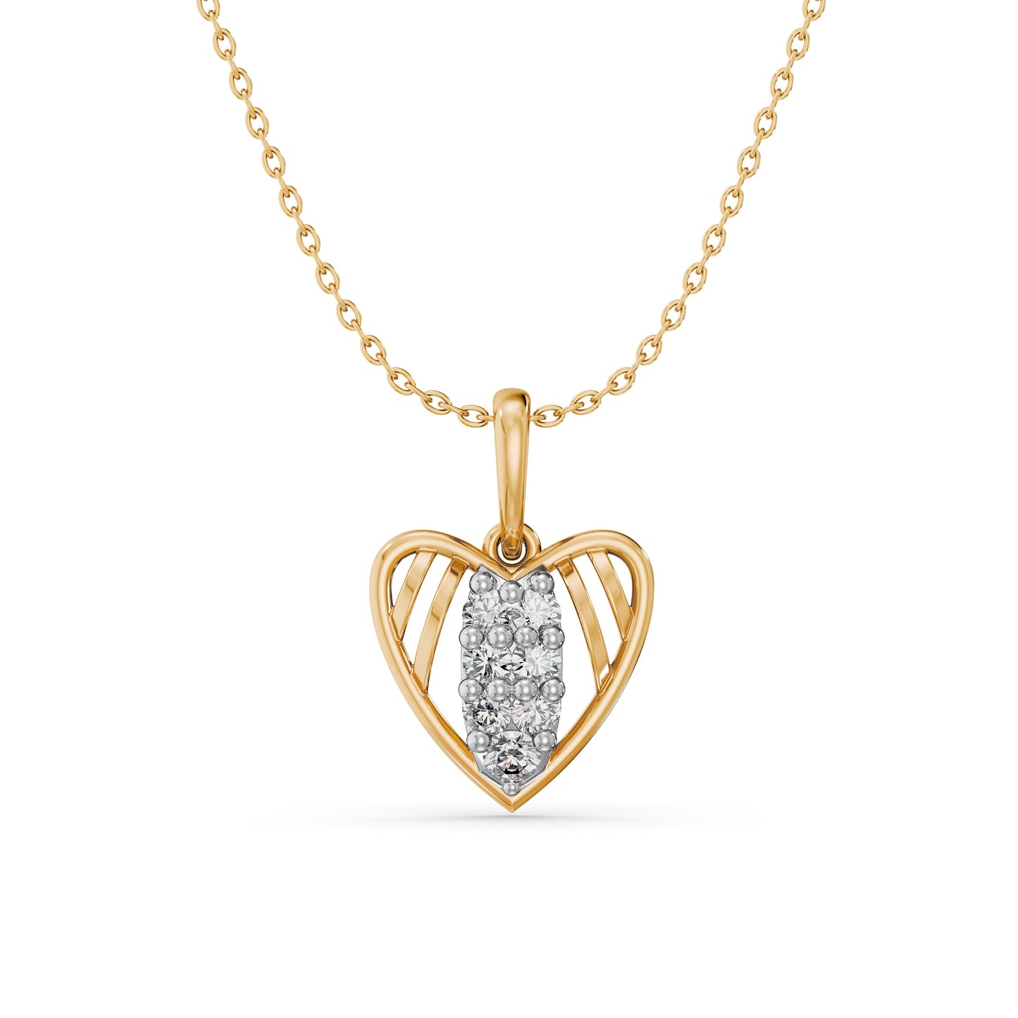 Little Love Shimmer 9KT Gold Laboratory Grown Diamond Pendant