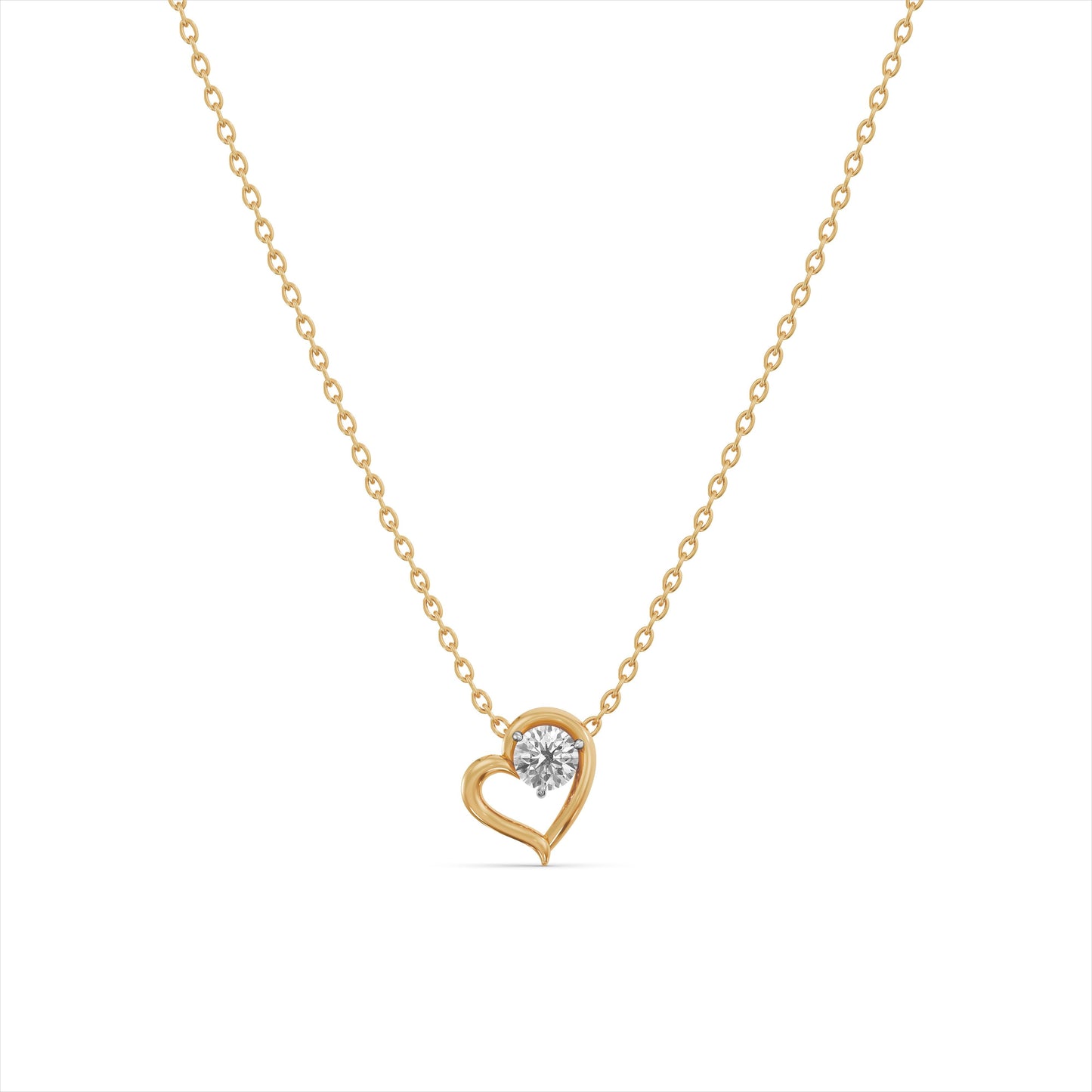Love Whisper 9KT Gold Laboratory Grown Diamond Pendant