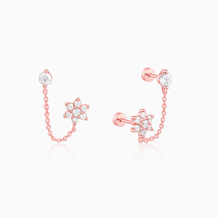 Rose Gold Fiona Ear Double Piercings