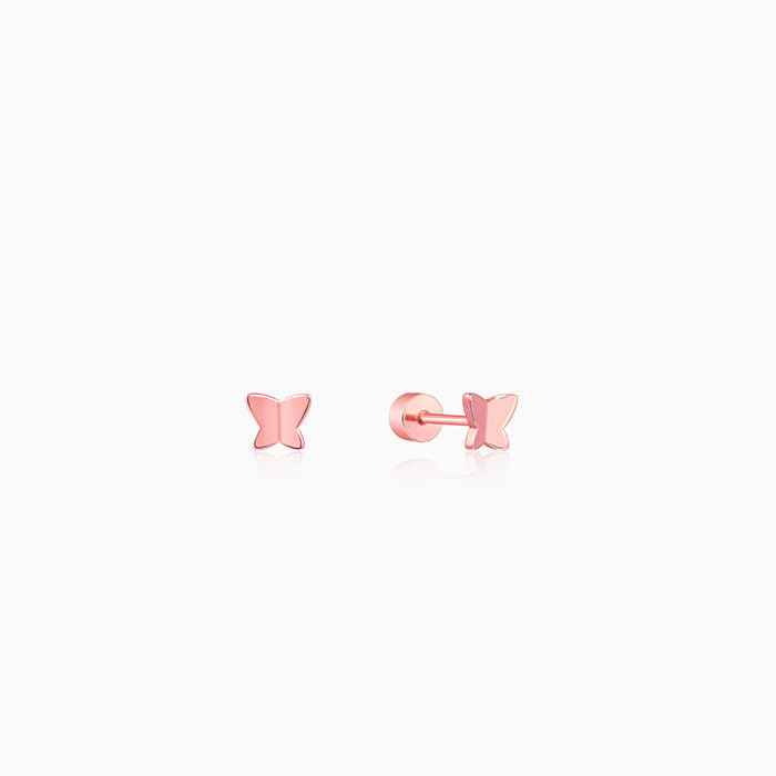 Rose Gold Fly Ear Piercings