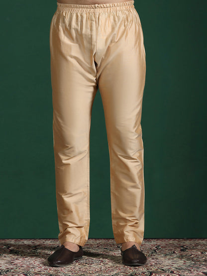 Zavaya Beige Plain Cotton Pyjama