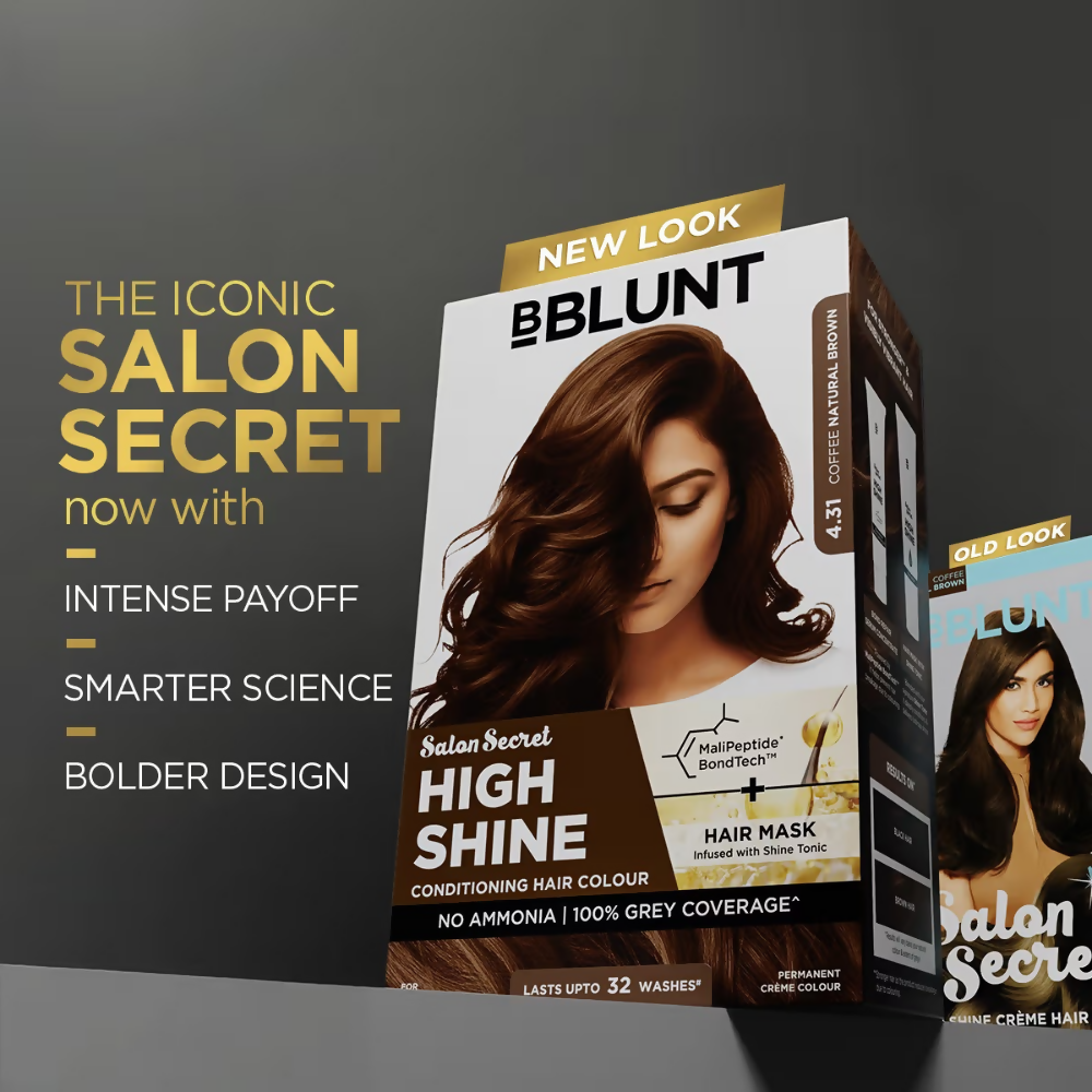 BBlunt Salon Secret High Shine Conditioning Hair Colour - Coffee Natural Brown