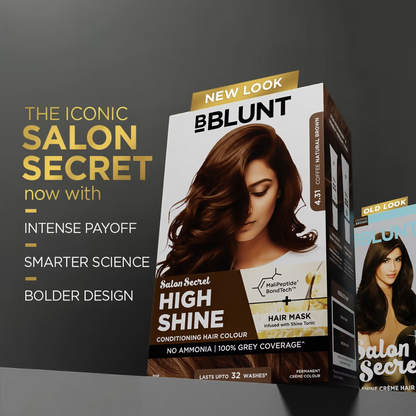 BBlunt Salon Secret High Shine Conditioning Hair Colour - Coffee Natural Brown