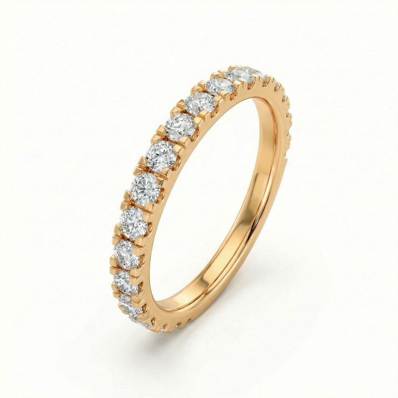 Evermore Eternity 9KT Gold Laboratory Grown Diamond Band Ring