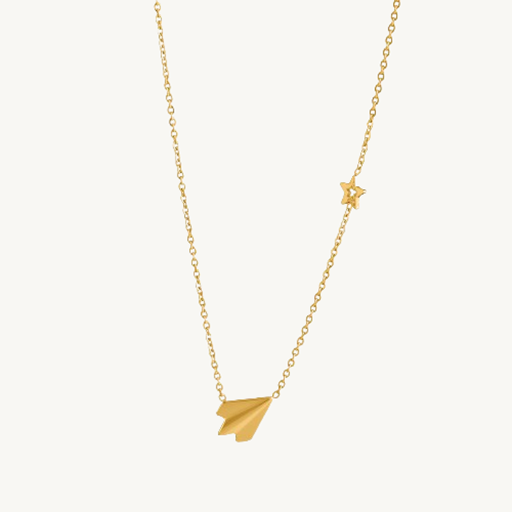 Simple Chain Necklace with Star Charm