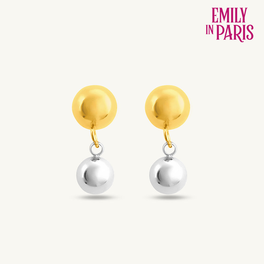 Minimalist Gold & Silver Drop Earrings