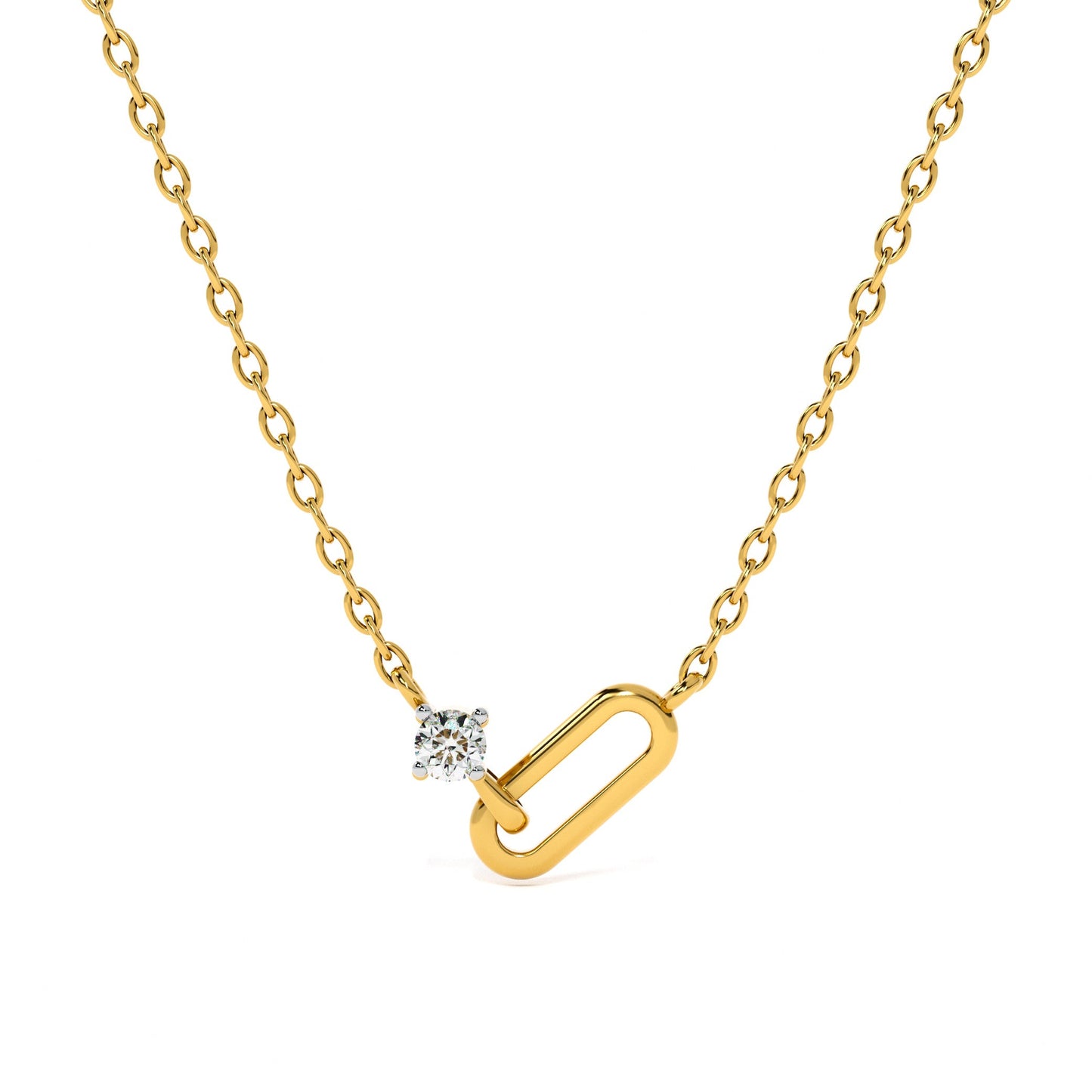 Guardian Stone 9KT Gold Laboratory Grown Diamond Necklace