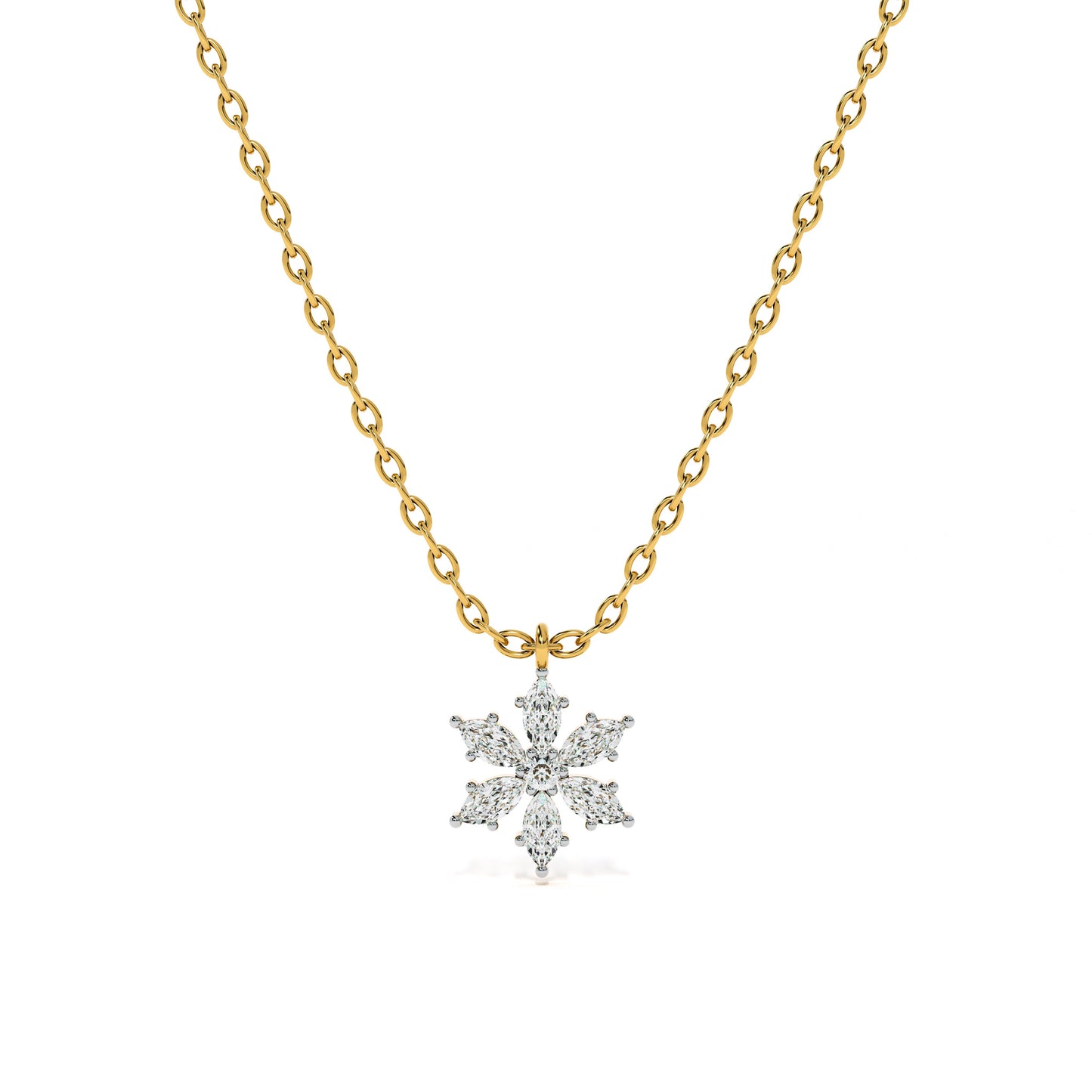 Eternal Blossom 9KT Gold Laboratory Grown Diamond Necklace