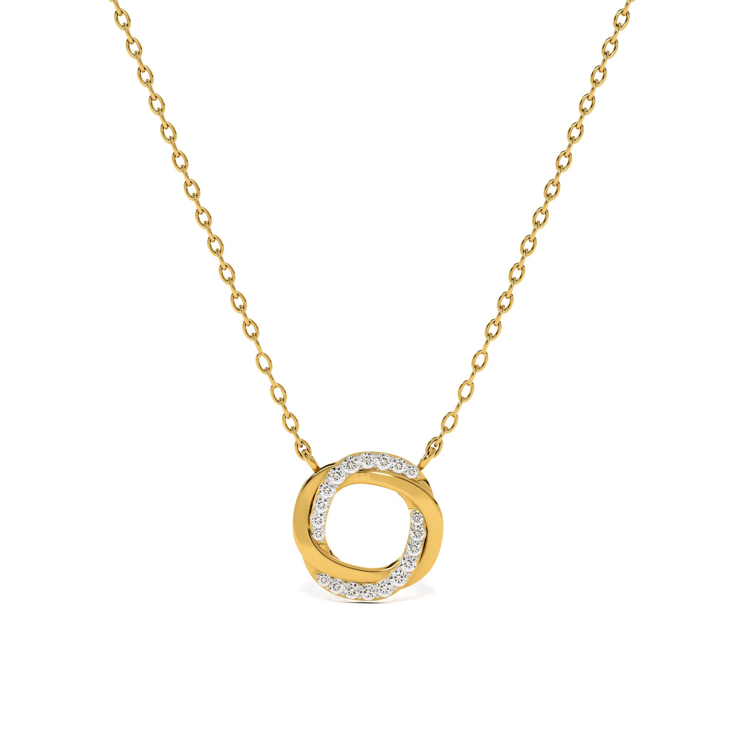 Cherished Connection 9KT Gold Laboratory Grown Diamond Necklace
