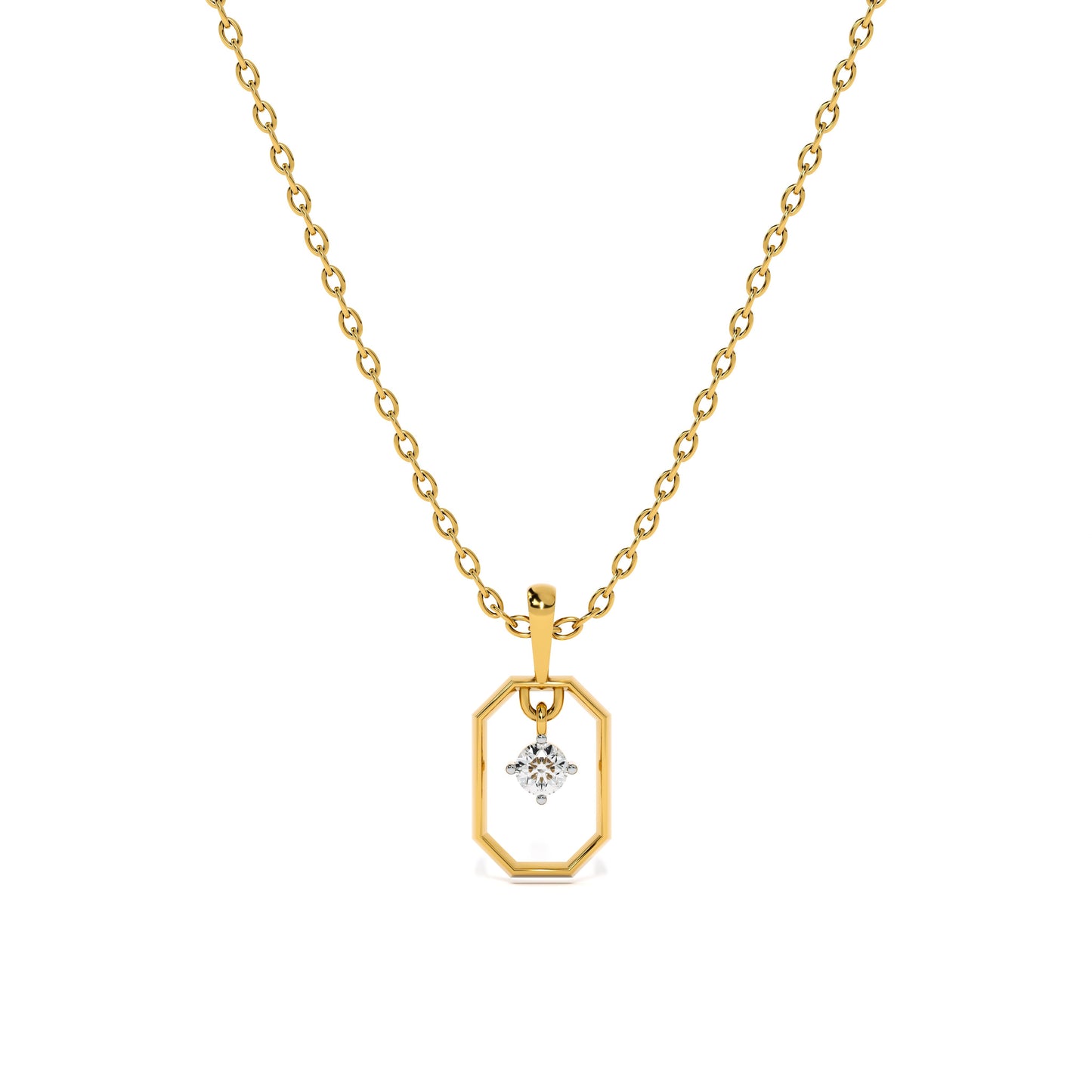 Vera Glow 9KT Gold Laboratory Grown Diamond Pendant