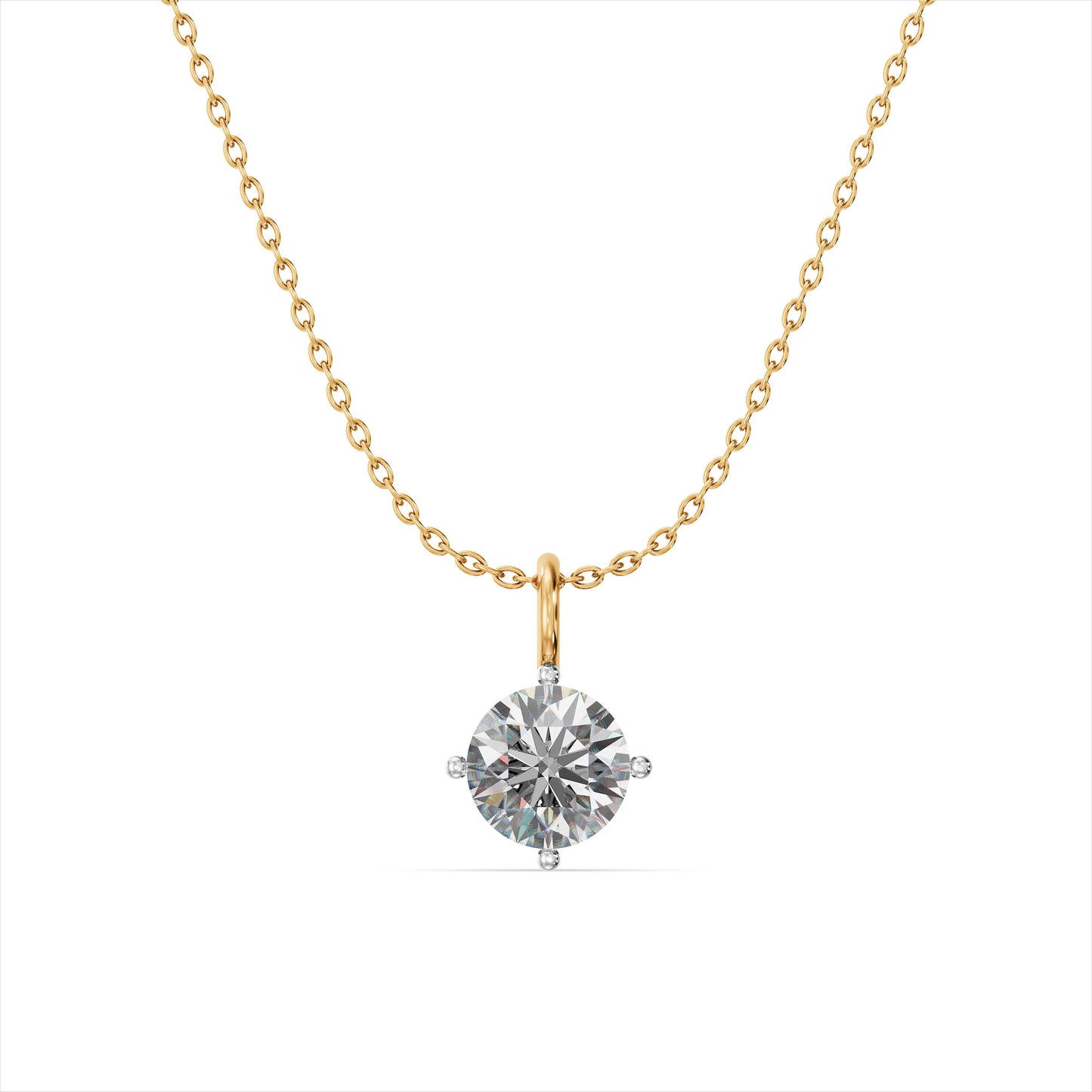 Pure Elegance 9KT Gold Laboratory Grown Diamond Pendant
