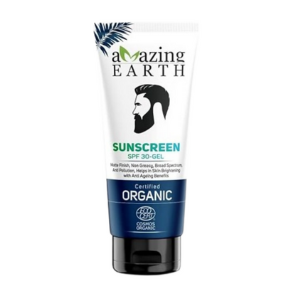 Amazing Earth Sunscreen for Men - SPF 30 Gel Cream