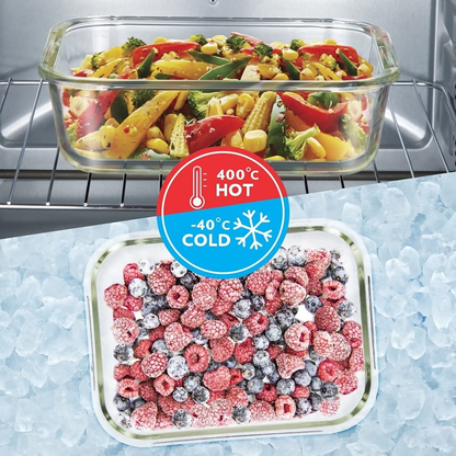 Borosil Klip N Store Glass Storage Containers - Set of 2