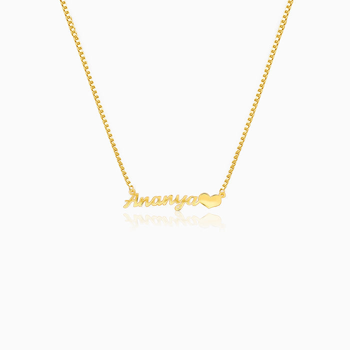 Golden Personalised Love Pendant