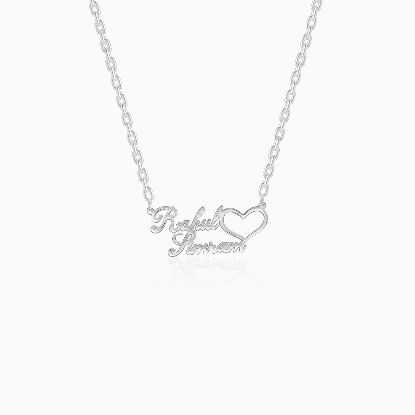 Silver Personalised Precious Sweetheart Pendant