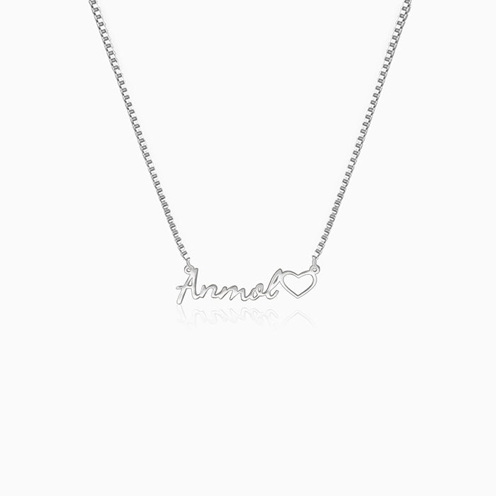 Silver Personalised Life Partner Pendant