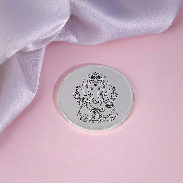 Silver Personalised Ganesha Coin- 50g
