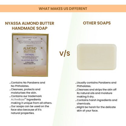 Nyassa Silkening Almond Butter Luxurious Handmade Soap