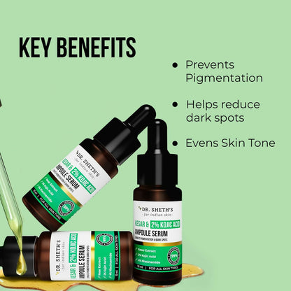 Dr. Sheth's Kesar & 2% Kojic Acid Ampoule Serum
