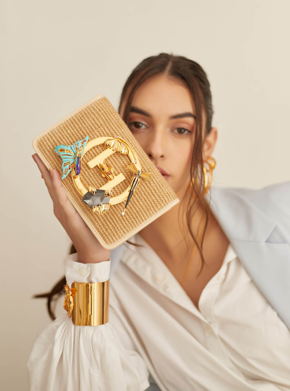 The Jute Mini Disco Fanny Pack Handbag