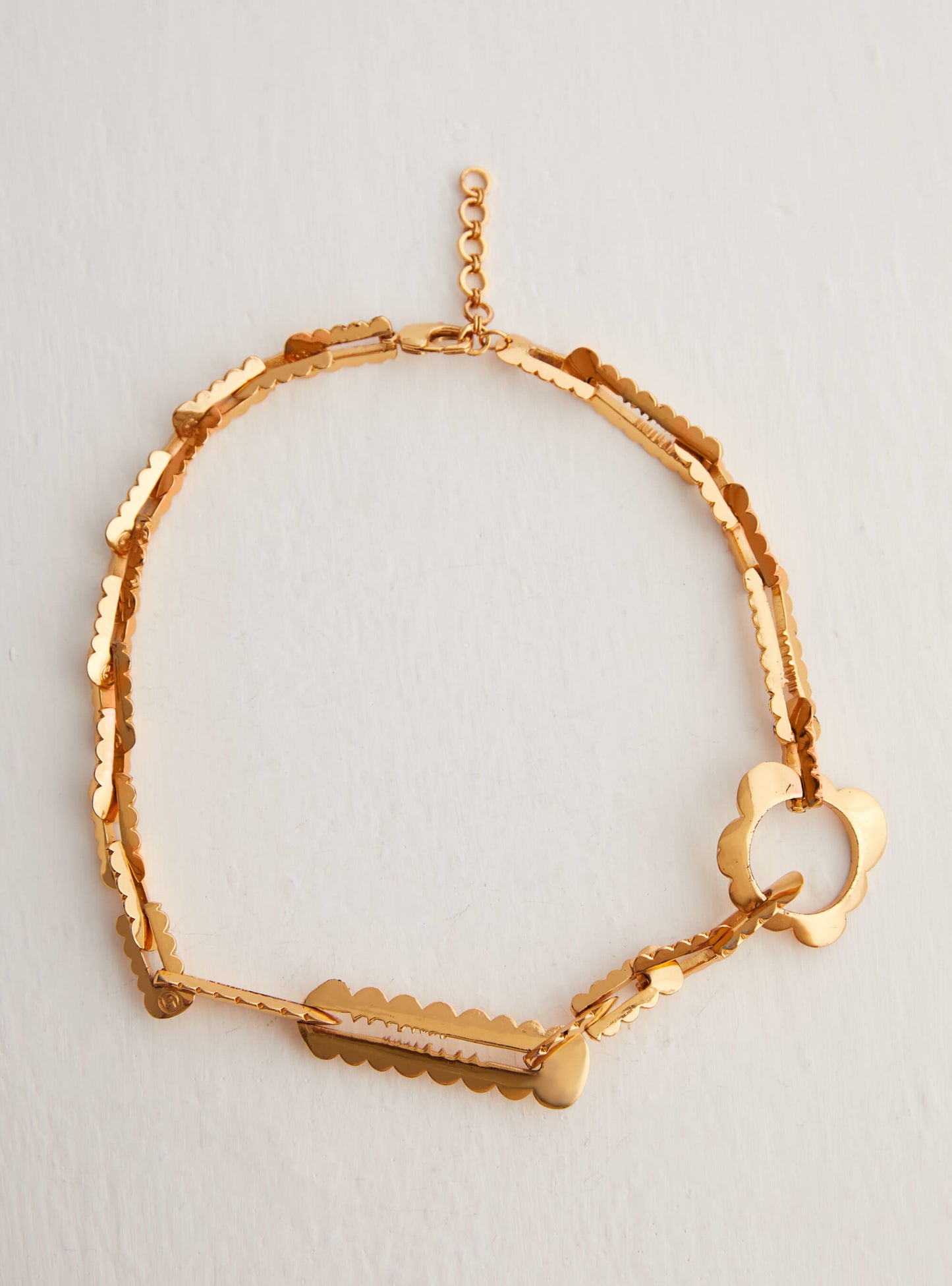 OH Epee Ferrum Link Chain Necklace