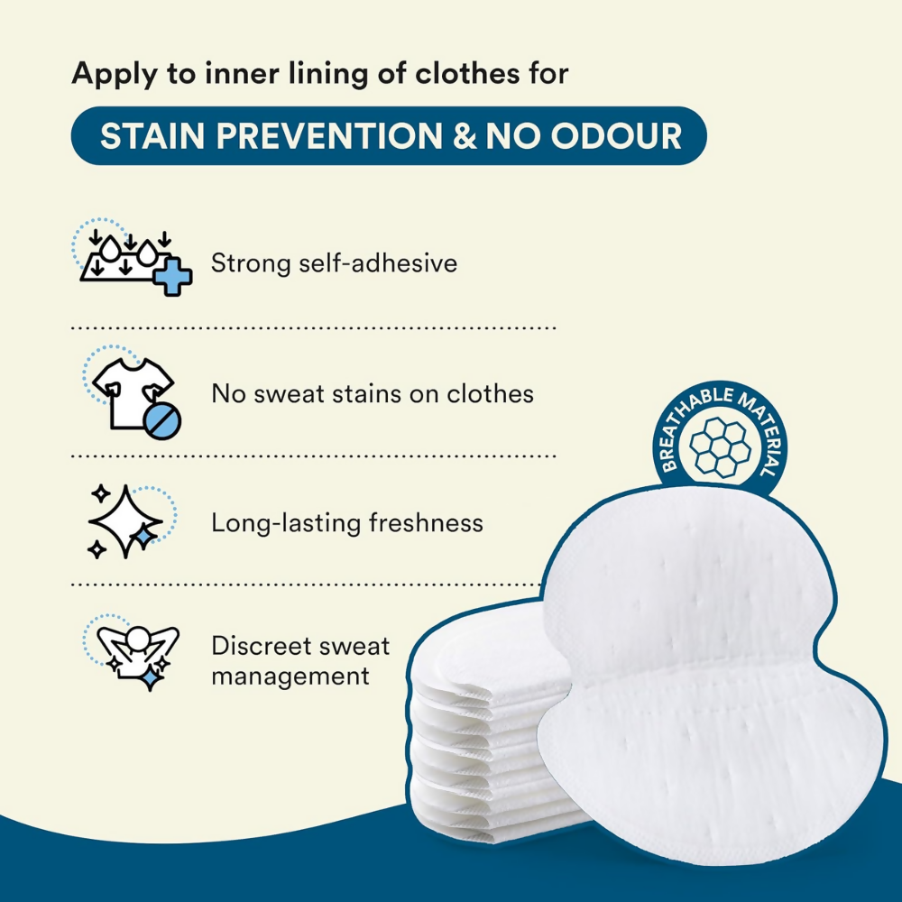 Bloom by Bold Care Sweat Pads for Underarms