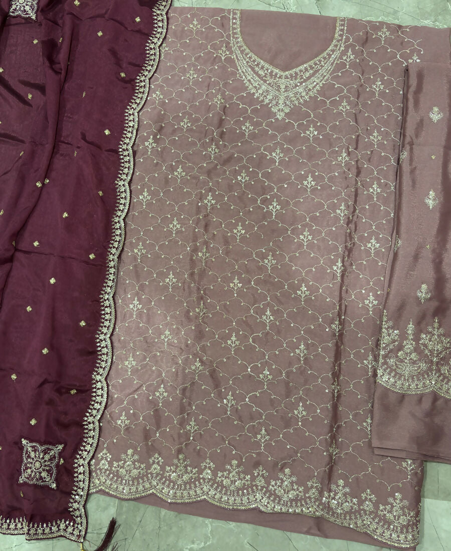KC Designer Pink 3 Piece Salwar Suit For Women Indian Wear