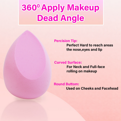 Bronson Professional Beauty Blender Sponge with Holder Case