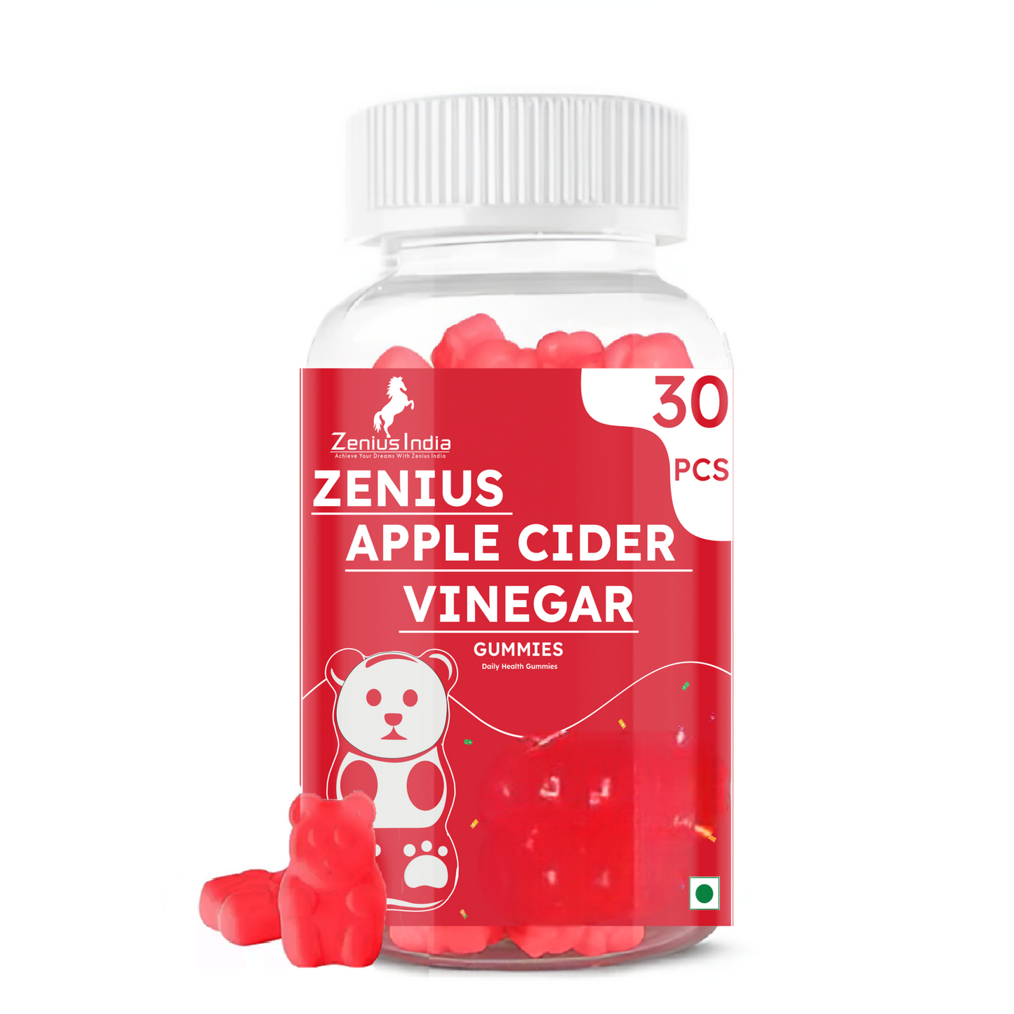 Zenius Apple Cider Vinegar Red Apple Gummies