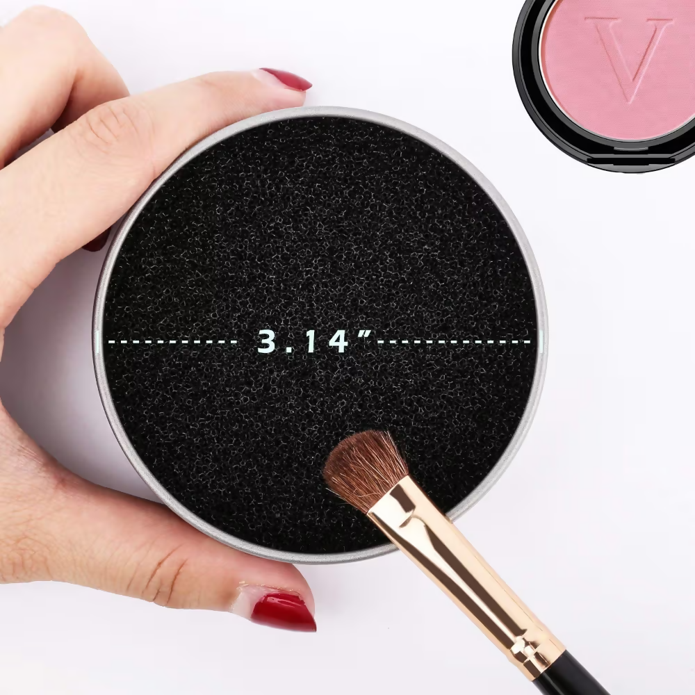 Bronson Professional Makeup Brush Cleaner Sponge Tin Quick Cleaning