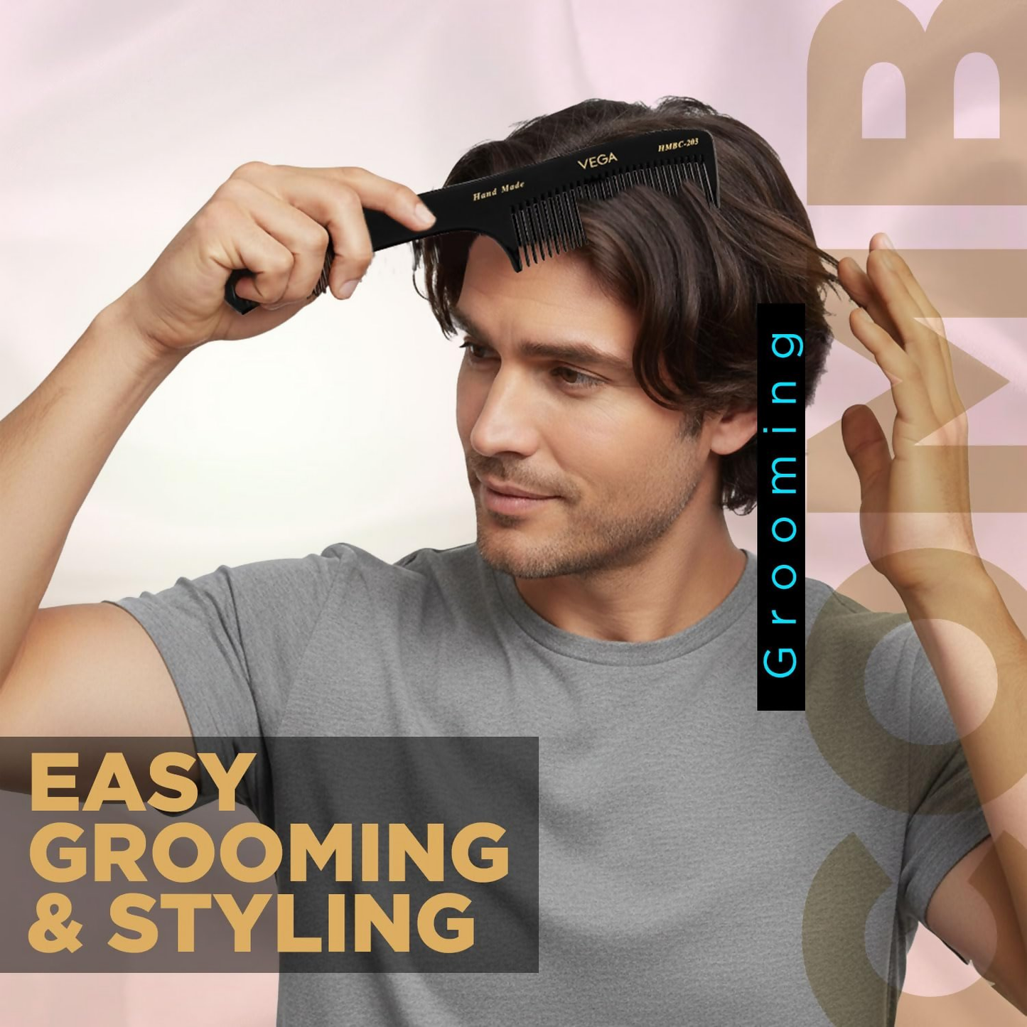 Vega Handcrafted General Grooming Hair Comb