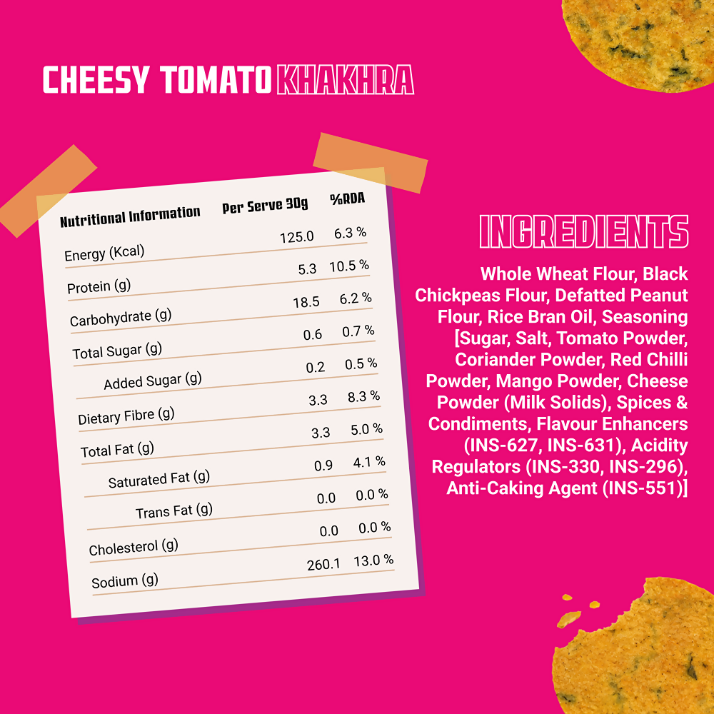 Knacks Coin Khakhra Crisps - Cheesy Tomato Flavour