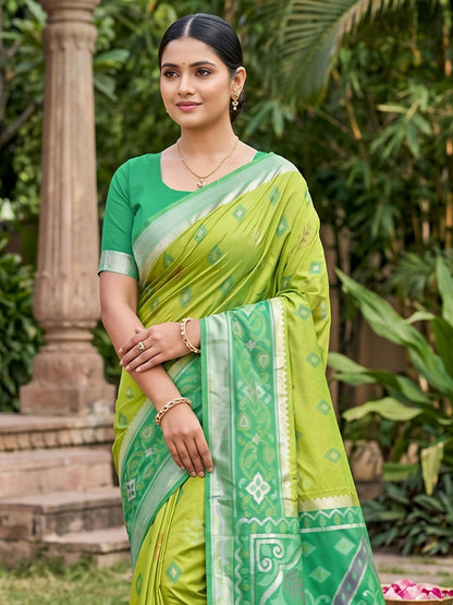 Shree Shyam Fashion Light Green Soft Silk Saree
