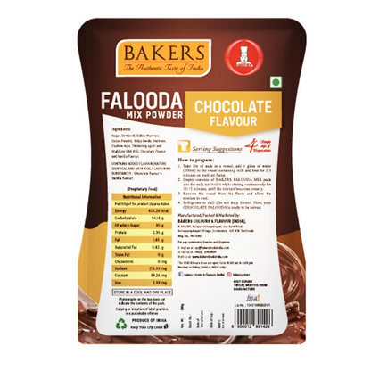 BAKERS Falooda Mix Powder - Chocolate, Pista and Rose