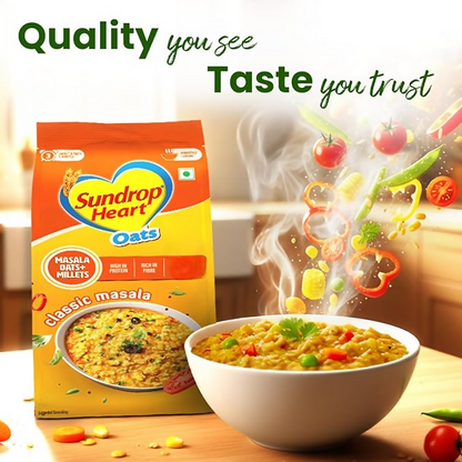 Sundrop Heart Classic Masala Oats With Millets