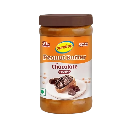 Sundrop Peanut Butter With Chocolate, Crunchy