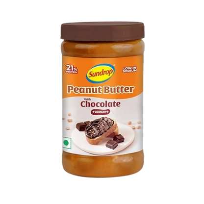 Sundrop Peanut Butter With Chocolate, Crunchy