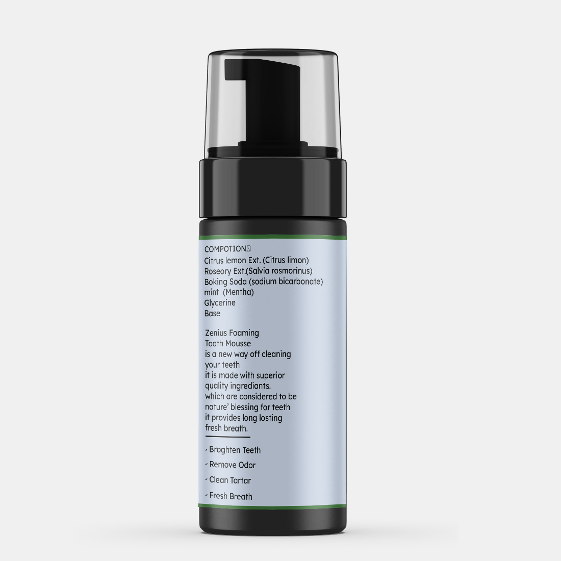 Zenius Foaming Tooth Mousse for Mouth Cleanser