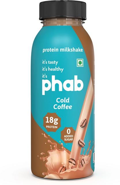 Phab Protein Milkshake With protein Cold Coffee Protein Shake