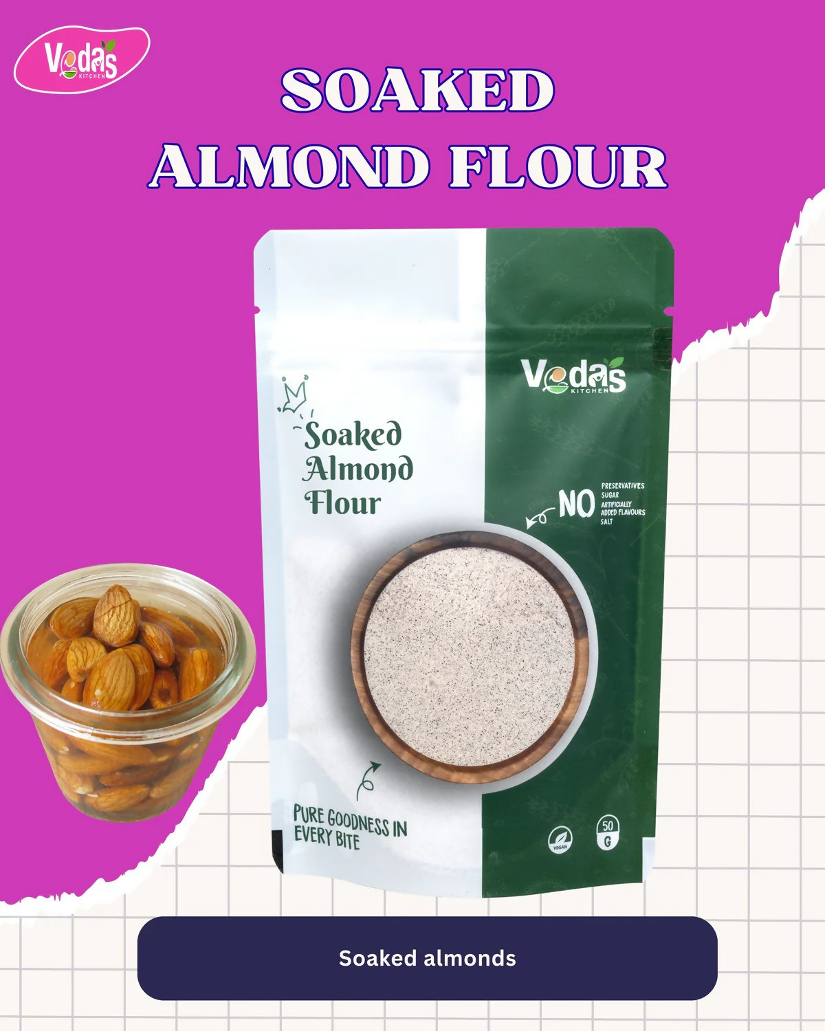 Vedas Kitchen Soaked Almond Flour