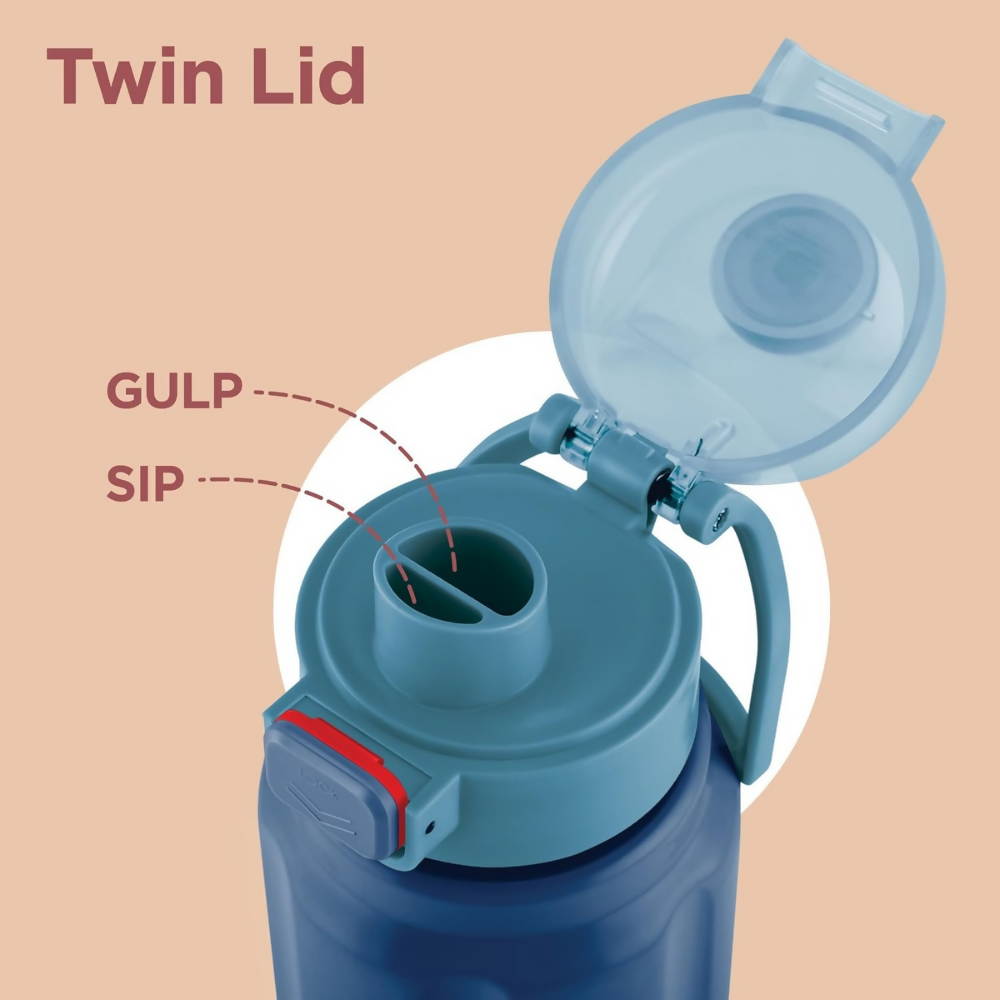 Milton Taurus 900 Steel Thermoware Inner Stainless Steel PU Insulated & Leak Proof Water - Dark Blue