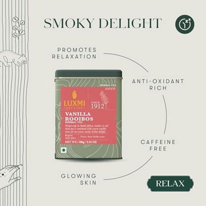 Luxmi Estates Vanilla Rooibos Chai Herbal Infusion