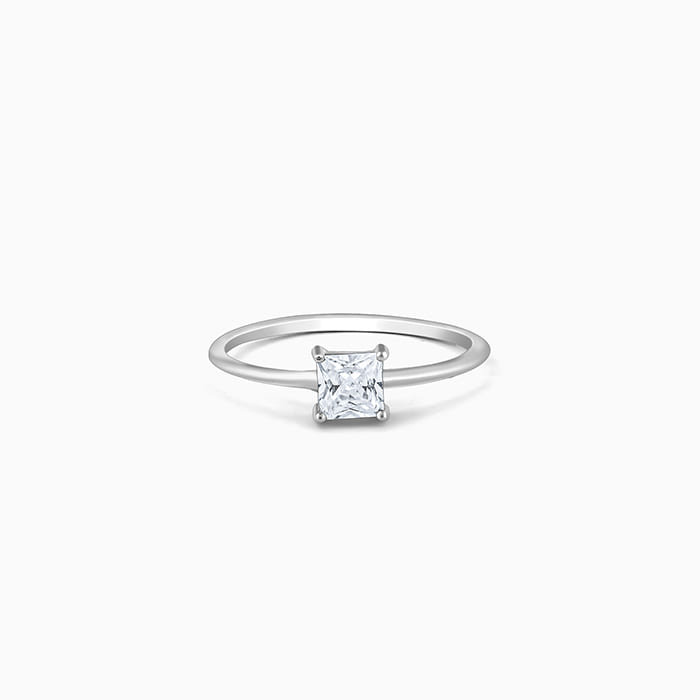 Silver Cubic Beauty Ring