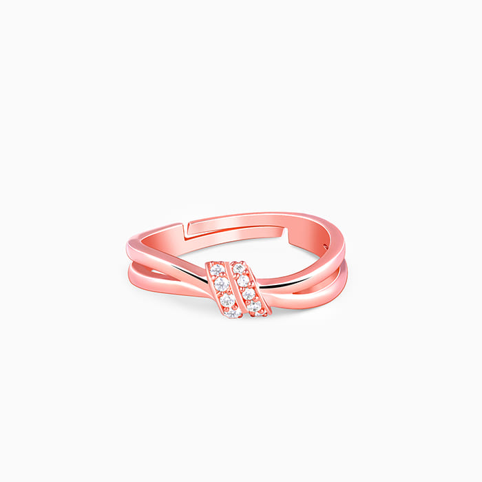 Kriti Sanon Rose Gold Promise Knot Ring
